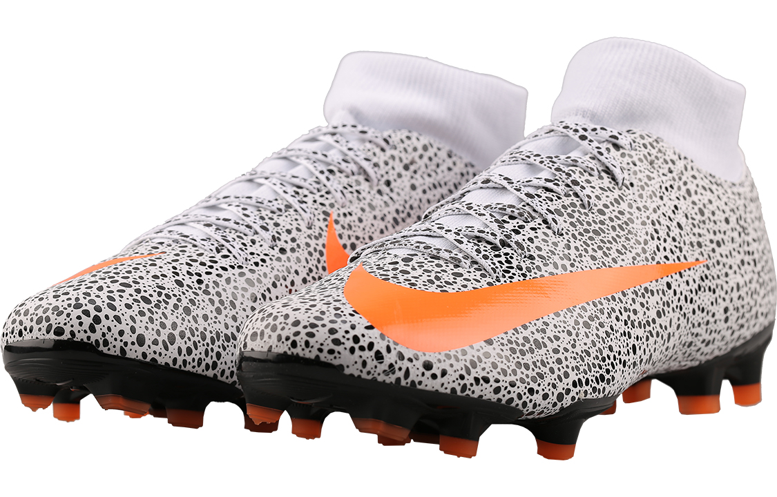Бутсы Nike Mercurial Superfly 7 CR7 (черно-белые) — фото 3