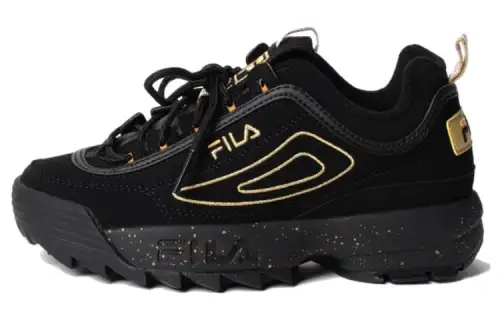 FILA Disruptor 2 Splash Low top Casual Shoes Women's Black Gold