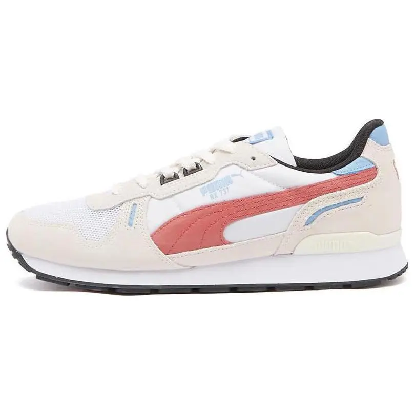 PUMA Rx 737 Textile, Split Cow Leather, Top Grain Cow Leather Low top Casual Shoes Unisex White