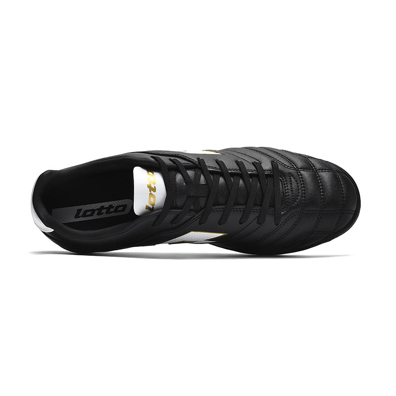 LOTTO SOLISTA Slip Resistant Abrasion Resistant Soccer Shoes Men’s Black