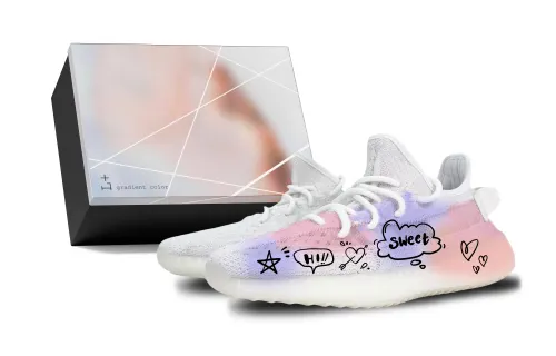Adidas Originals Yeezy Boost 350 V2 Low top Casual Shoes Unisex White