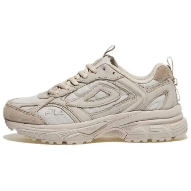 FILA Cushioning, Wear Resistant Casual Shoes Unisex White Beige
