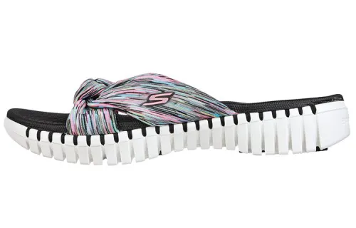 Skechers Slide Slippers Women's White/Black/Pink/Blue