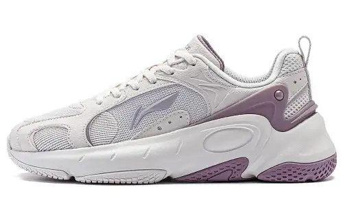Li Ning Sports Life Collection Low top Casual Shoes Women's White Sand Gray