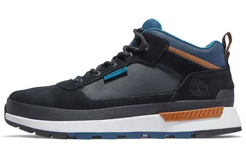 Timberland Field Trekker Casual Shoes Men's Mid Top Black/Blue