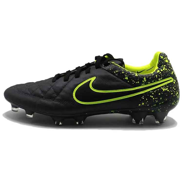 Nike Tiempo Legend 5 Soccer Shoes Men's Low-top Electric Glow Flint Stones Ink Splatter