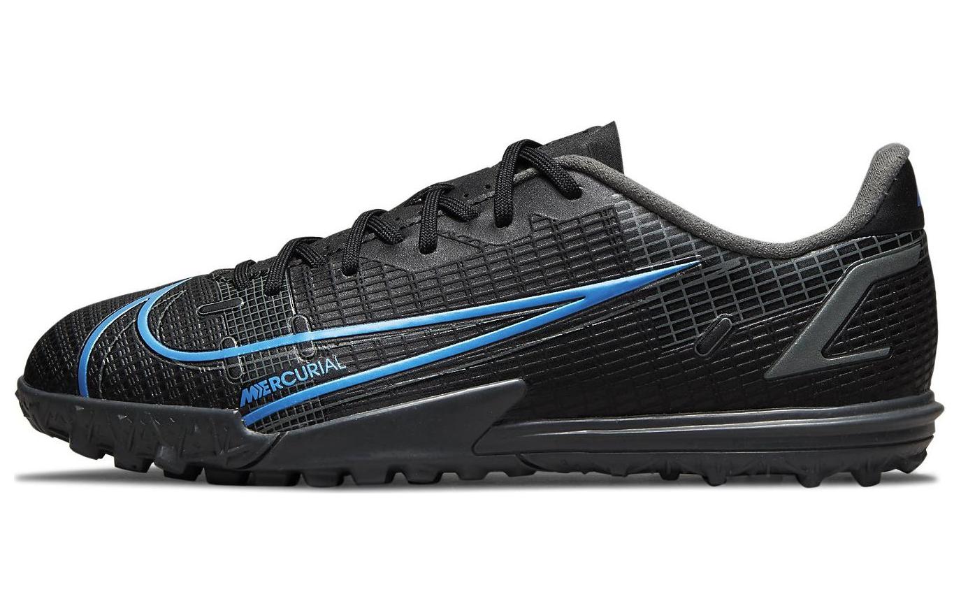 Футбольные кроссовки Nike Mercurial Vapor 14 Pro TF (черно-синие)