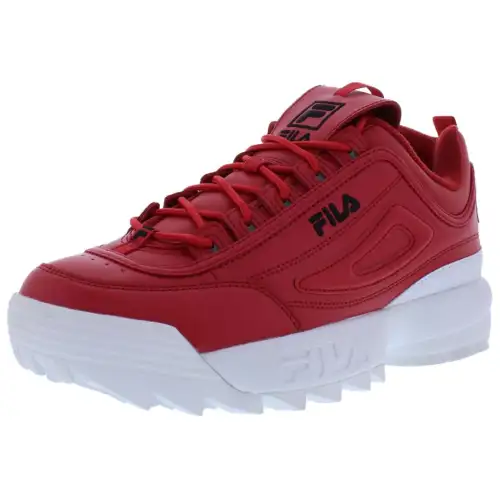FILA DISRUPTOR II PREMIUM Abrasion Resistant Low top Casual Shoes Men's Red
