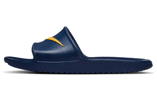 Nike Kawa Fashion Blue Yellow Slippers 'Blue Yellow'