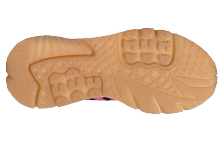 Кроссовки adidas originals Nite Jogger (черно-розовые) — Чёрный / розовый / серый / жёлтый — фото 5