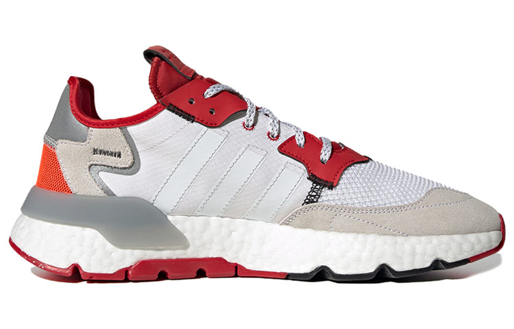 Кроссовки adidas originals Nite Jogger (красный / белый) — фото 2