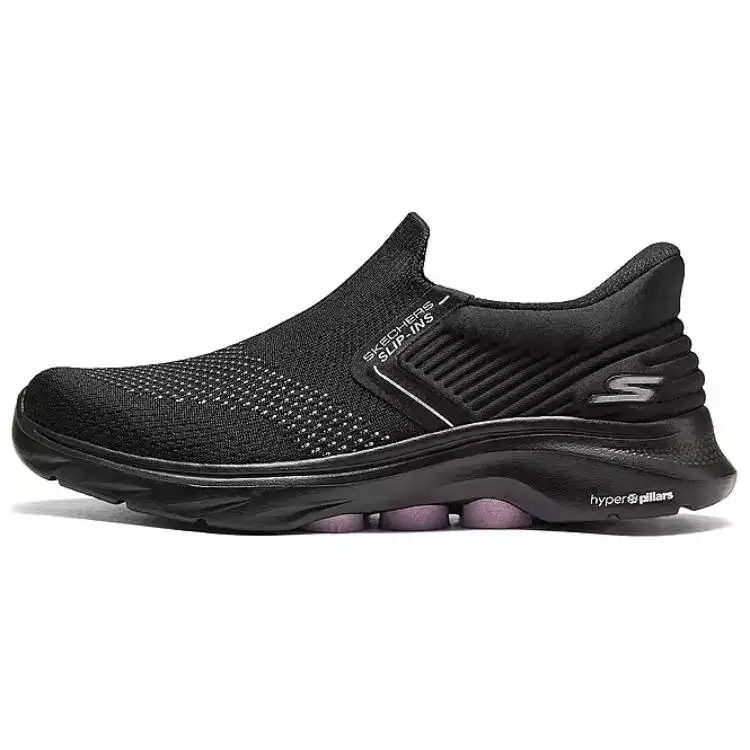 Skechers GO WALK 7 Abrasion Resistant Breathable Low top Casual Shoes Women's Black Pink