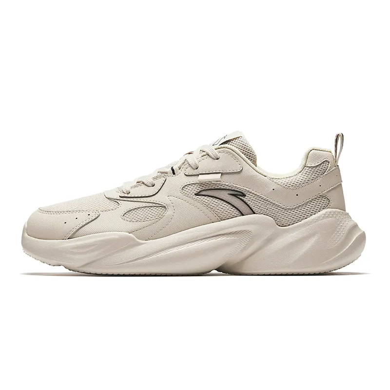 Anta Slip Resistant And Breathable Coverage Slip Resistant And Breathable Coverage Low top Casual Shoes Men's Beige