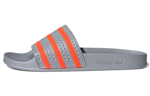 Adidas Adilette Slide 'Halo Silver Solar Red'