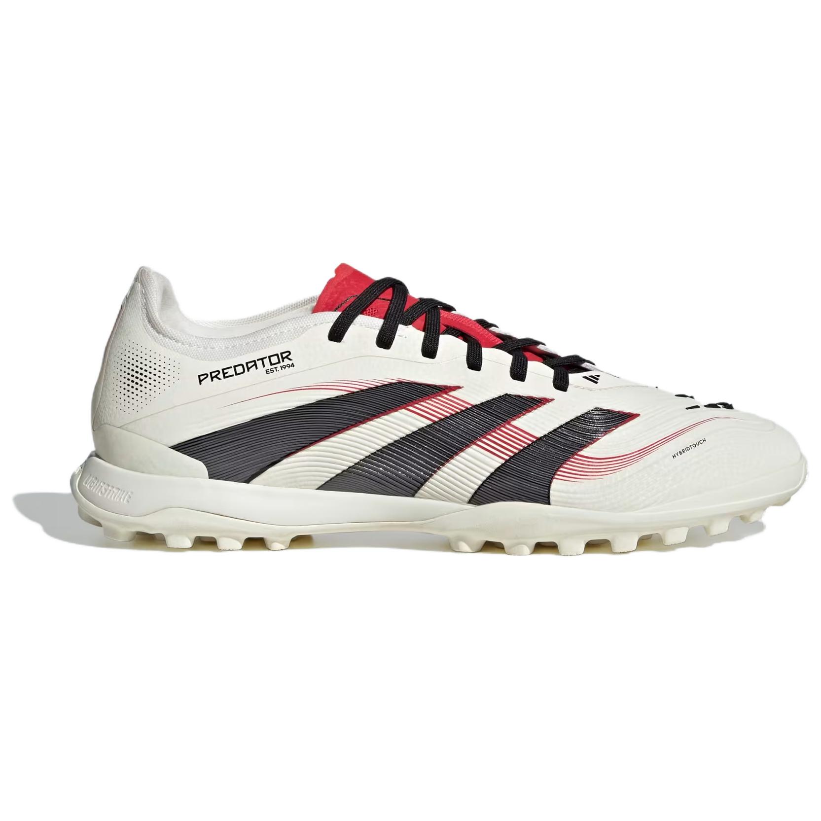 Adidas PREDATOR PRO Comfortable Artificial Turf Soccer Shoes Unisex White Black