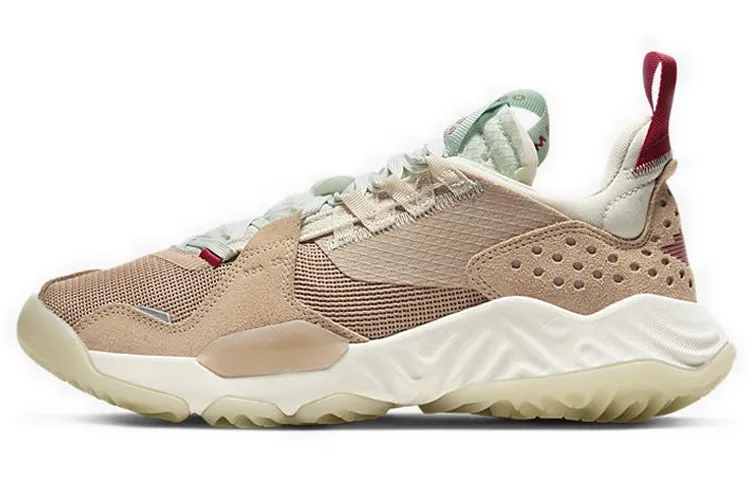 Jordan Delta Vachetta Tan Cushioning Slip Resistant Abrasion Resistant Low top Casual Shoes Women's Khaki Brown