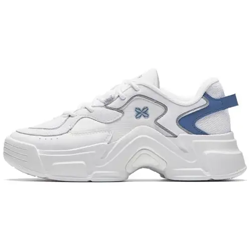 Anta Abrasion Resistant Slip Resistant Coverage Low top Casual Shoes Women's White Blue
