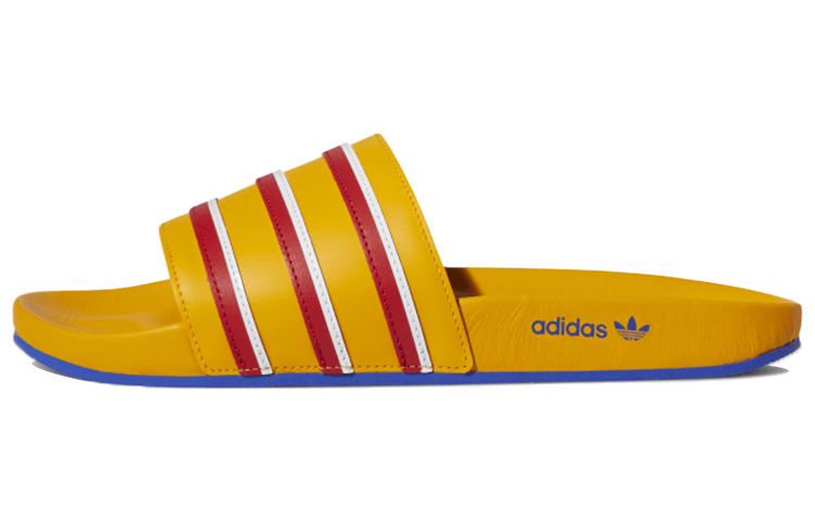 Шлепанцы adidas originals ADILETTE (желто-синие) — фото 1