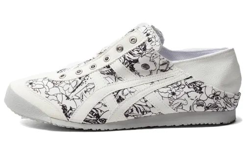 Onitsuka Tiger MEXICO 66 Comfortable Slip Resistant Low top Casual Shoes Unisex White Pattern
