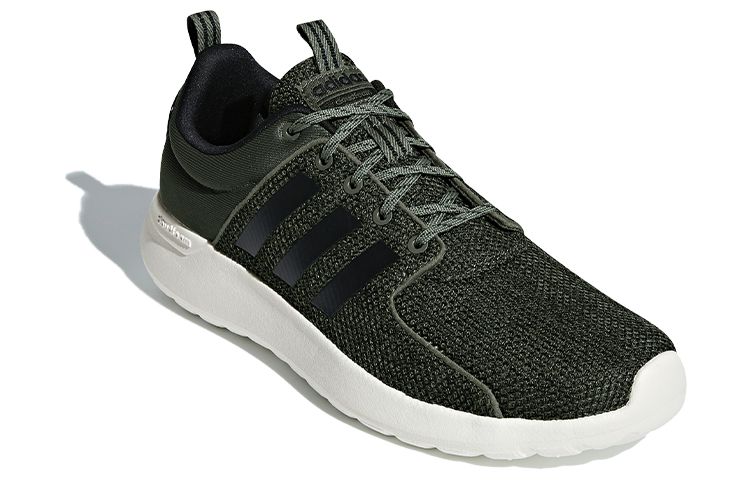 Мужские кроссовки adidas neo Lite Racer (черно-зеленые) — Чёрный / зелёный — фото 3