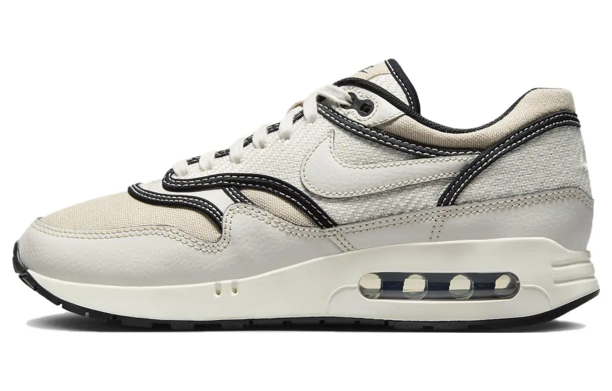 Nike Air Max 1 86 Low top Casual Shoes Unisex White Black