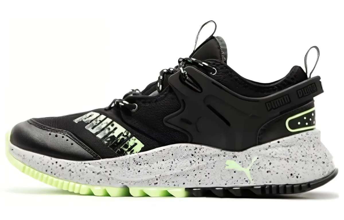 PUMA Low top Casual Shoes Unisex Black Green