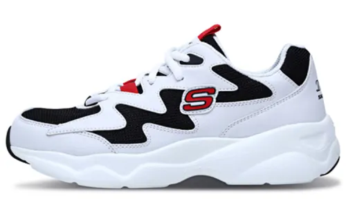 Skechers D'LITES AIRY Cushioning Low top Casual Shoes Women's White Black Red