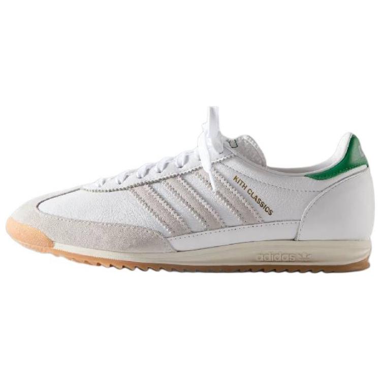 Мужские кроссовки KITH KITH x adidas originals SL 72 (бело-зеленые)