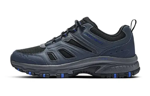 Skechers Textile, Synthetic Leather Cushioning Abrasion Resistant Breathable Rebound Low top Casual Shoes Men's