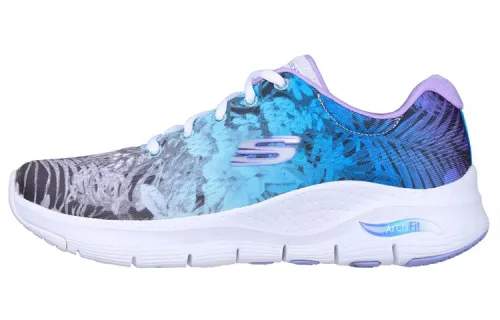Skechers Arch Fit Casual Shoes Women's Low Top White/Blue/Black