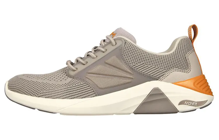 Skechers Arch Fit Casual Shoes Men's Low Top Taupe