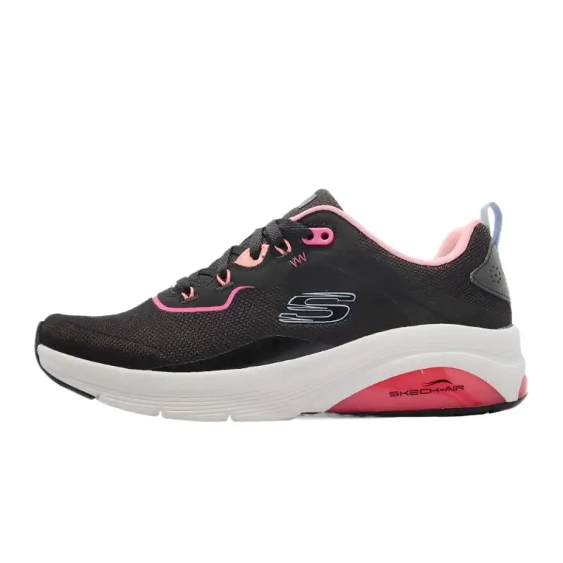 Skechers Mesh Low top Casual Shoes Women's Black Pink