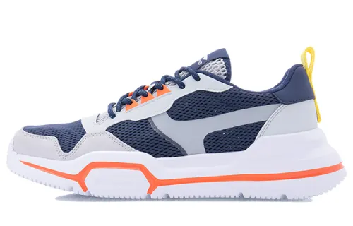 Li Ning Textile, Synthetic Leather Cushioning Abrasion Resistant Breathable Balance Lightweight Low top Casual Shoes