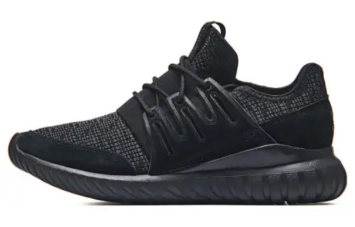 Adidas Originals Tubular Radial Abrasion Resistant Breathable Low top Casual Shoes Unisex Black