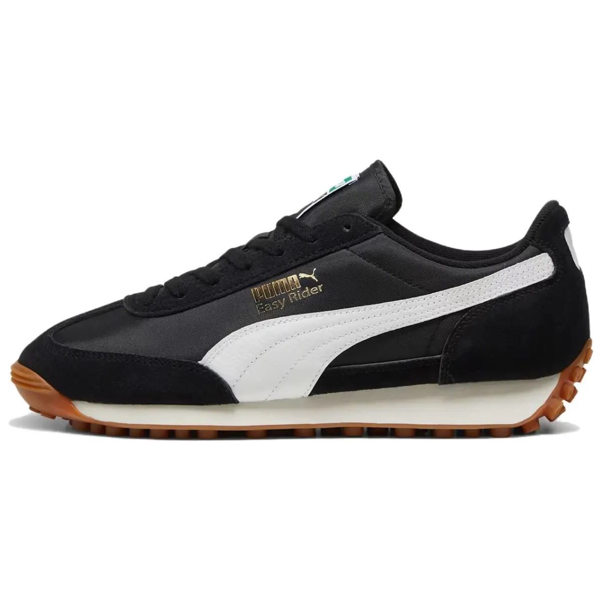 PUMA Easy Rider Vintage Cushioning, Wear-Resistant Low-top Casual Shoes Unisex Black White