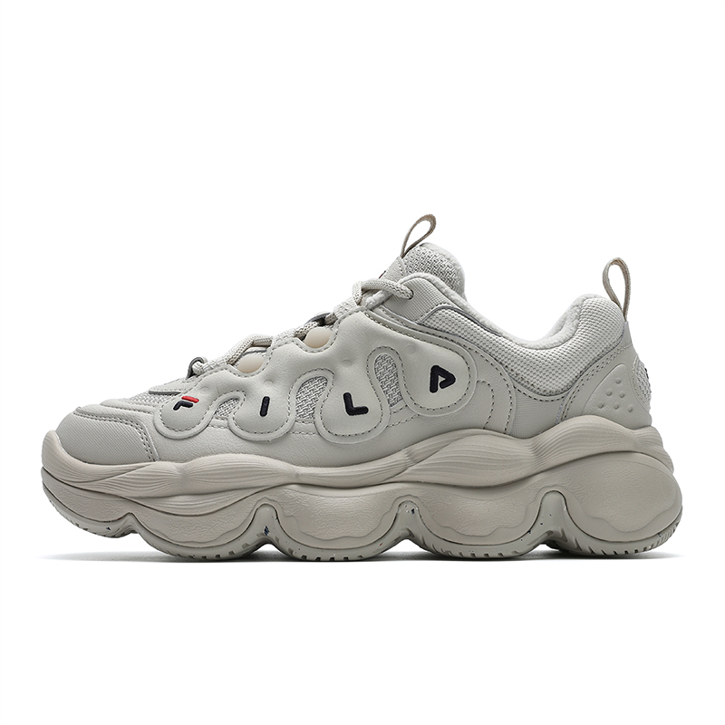 FILA PEASE Textile, Synthetic Leather WE Bean Shoes Fleece Lined, Comfortable Versatile Height Increasing Low top