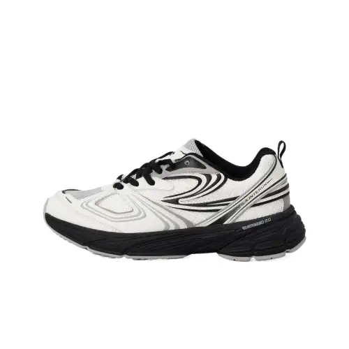 FILA INTERUN Comfortable Round Toe Low top Casual Shoes Unisex White