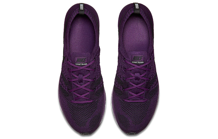 Кроссовки Nike Flyknit Trainer (фиолетовые) — Фиолетовый — фото 3