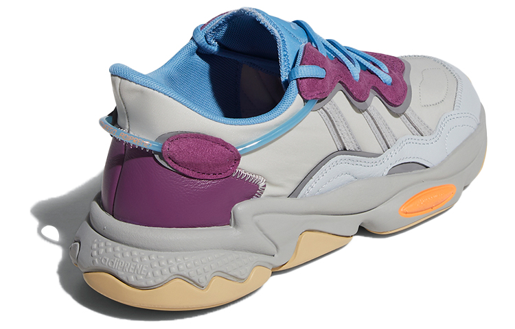 Женские кроссовки adidas originals Ozweego (серо-фиолетовый) — фото 4