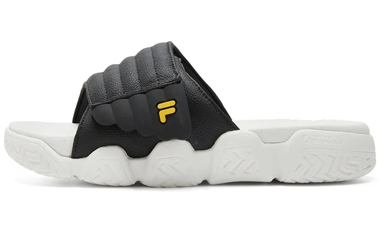 FILA FUSION Barricade Slippers 'Black White' Women's