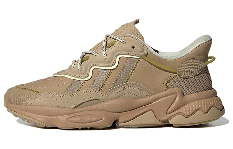 Женские кроссовки adidas originals Ozweego (желто-коричневые)