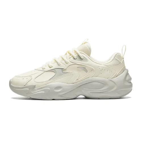Anta Life Collection Slip Resistant Abrasion Resistant Low top Casual Shoes Women's Ecru