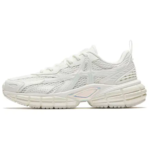 Anta Breathable Lightweight Breathable And Lightweight Low top Casual Shoes Women's Ivory White
