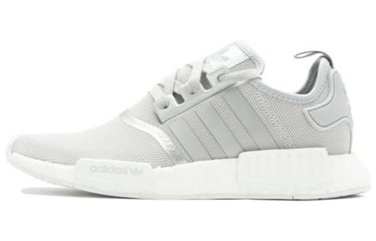 Женские кроссовки adidas originals NMD_R1 Silver Metal (серо-белые) — Серый / белый — фото 1