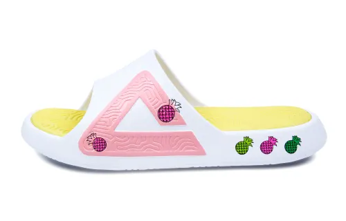PEAK Tai Ji1.0 EVA Totem Quiet Slide Slippers Women's White Pink Yellow