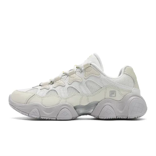 FILA Abrasion Resistant, Breathable, Lightweight Low top Casual Shoes Women's Cloud White