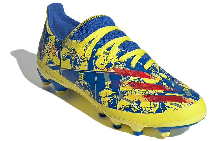 Мужские бутсы adidas ULT.3 Multi-Ground (сине-желтые) — Синий / жёлтый — фото 3