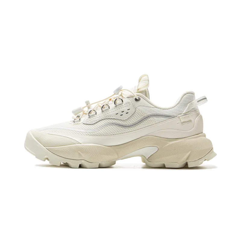 Li Ning Cushioning Rebound Abrasion Resistant Low top Casual Shoes Women's White