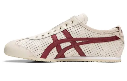 Onitsuka Tiger MEXICO 66 Slip On Cushioning Slip Resistant Abrasion Resistant Low top Casual Shoes Women's Gray Red