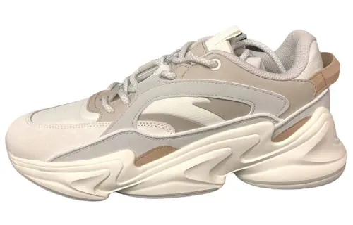 ANTA Casual Shoes Men's Low Top Ivory White/Shade 2 Gray